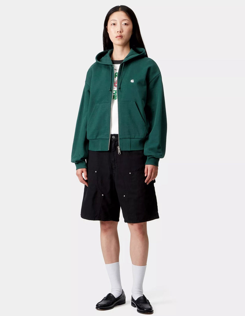 Chaqueta Carhartt WIP Casey con Capucha Verde Mujer