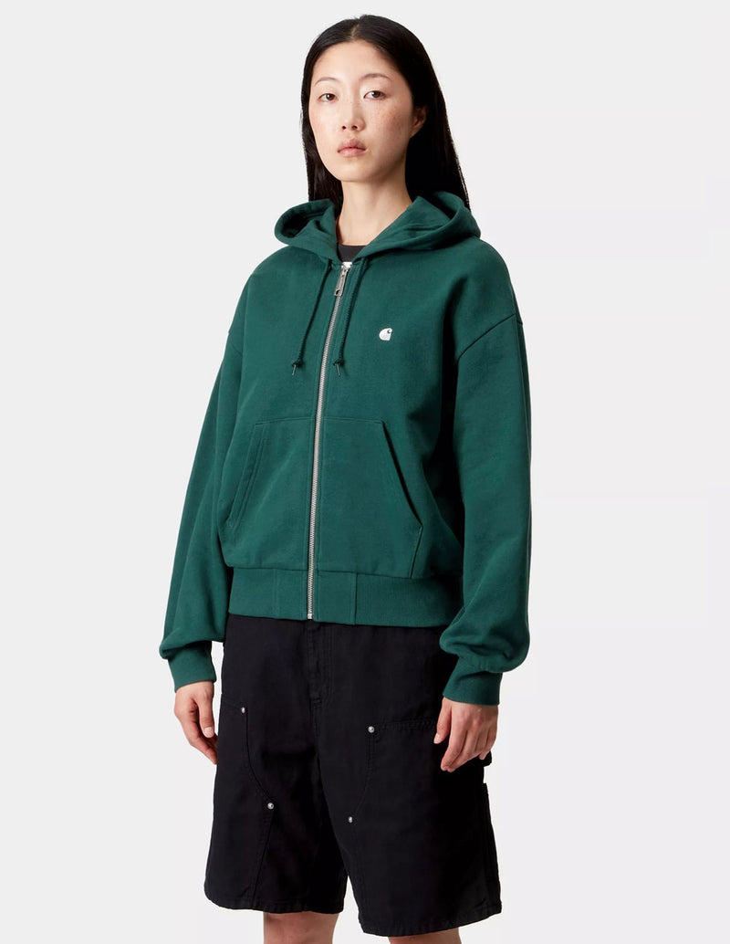 Chaqueta Carhartt WIP Casey con Capucha Verde Mujer