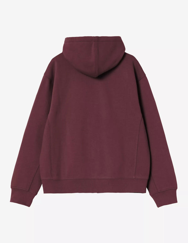 Chaqueta con Capucha Carhartt WIP American Script Burdeos Hombre