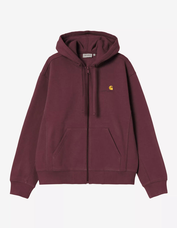 Chaqueta con Capucha Carhartt WIP American Script Burdeos Hombre