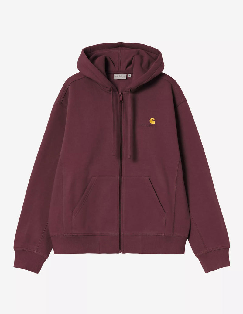 Chaqueta con Capucha Carhartt WIP American Script Burdeos Hombre