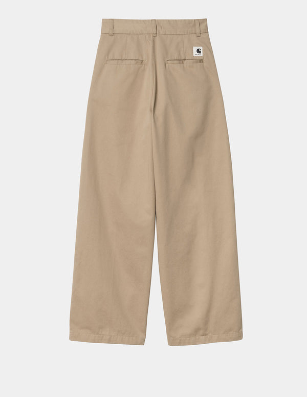 Pantalón Carhartt WIP Leola Beige Mujer