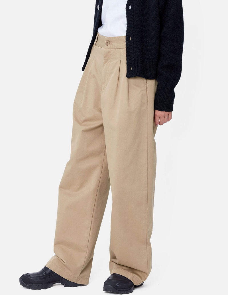 Pantalón Carhartt WIP Leola Beige Mujer