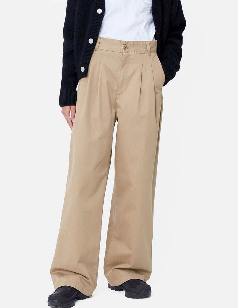 Pantalón Carhartt WIP Leola Beige Mujer