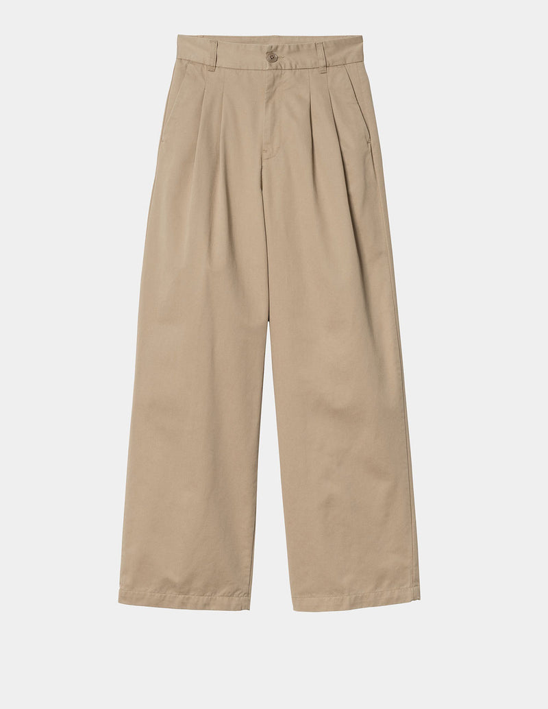 Pantalón Carhartt WIP Leola Beige Mujer