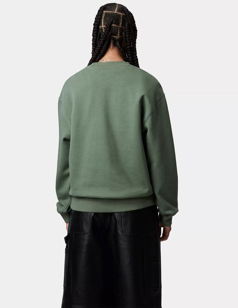 Sudadera Carhartt WIP con Logo Verde Mujer