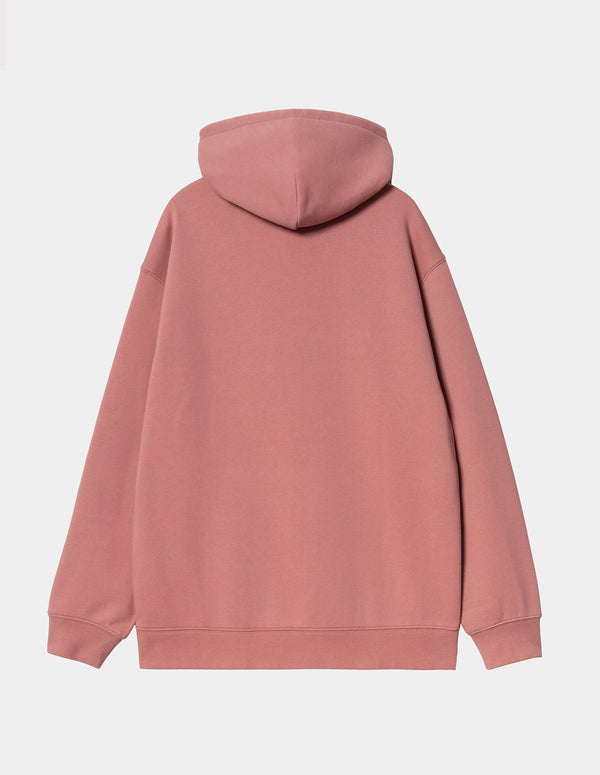 Sudadera con Capucha Carhartt WIP con Logo Rosa Mujer