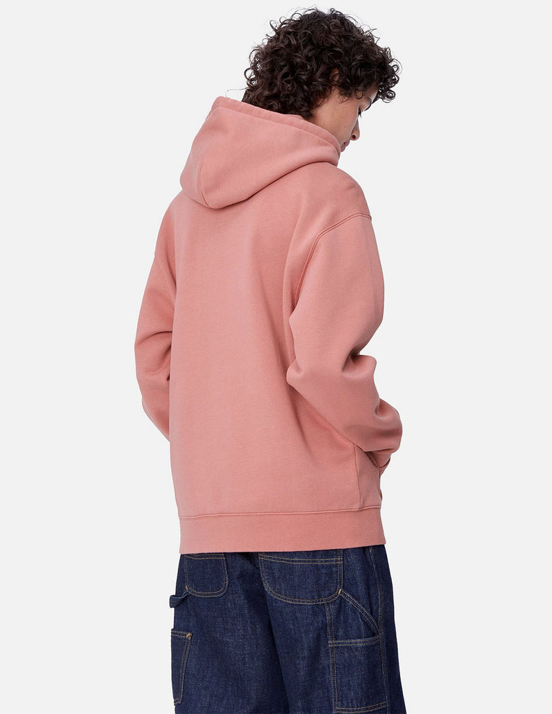 Sudadera con Capucha Carhartt WIP con Logo Rosa Mujer