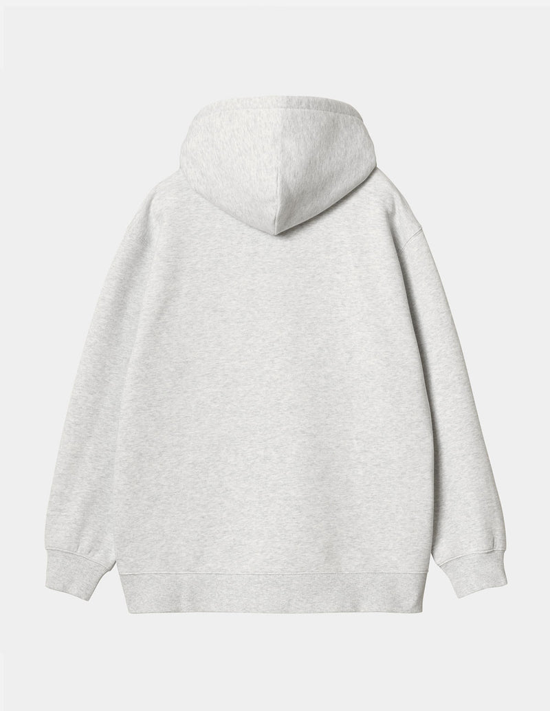 Sudadera con Capucha Carhartt WIP con Logo Gris Mujer