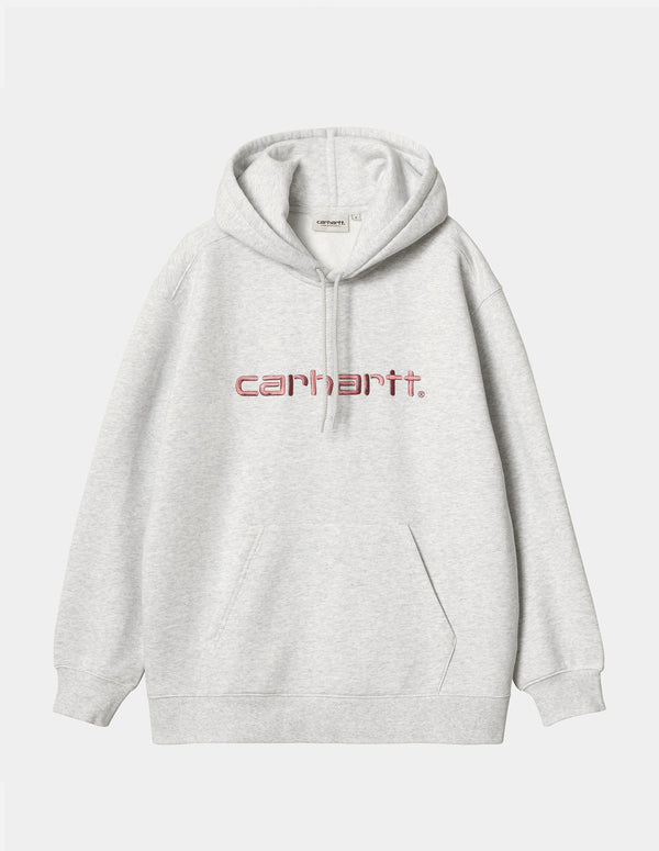 Sudadera con Capucha Carhartt WIP con Logo Gris Mujer