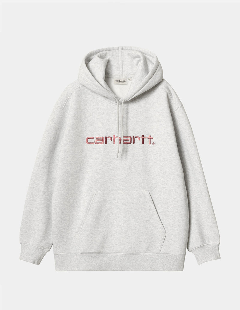 Sudadera con Capucha Carhartt WIP con Logo Gris Mujer