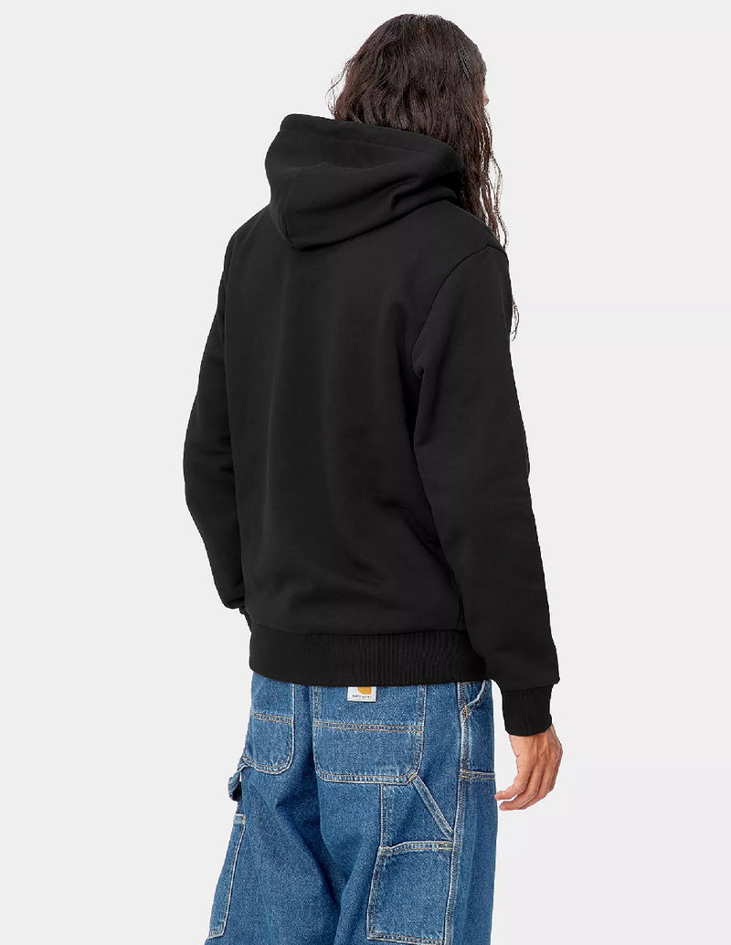 Sudadera con Capucha Carhartt WIP Script Embroidery Negra Hombre