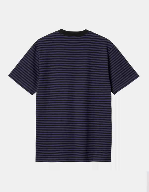 Camiseta Carhartt WIP Verner Pocket Morada Hombre