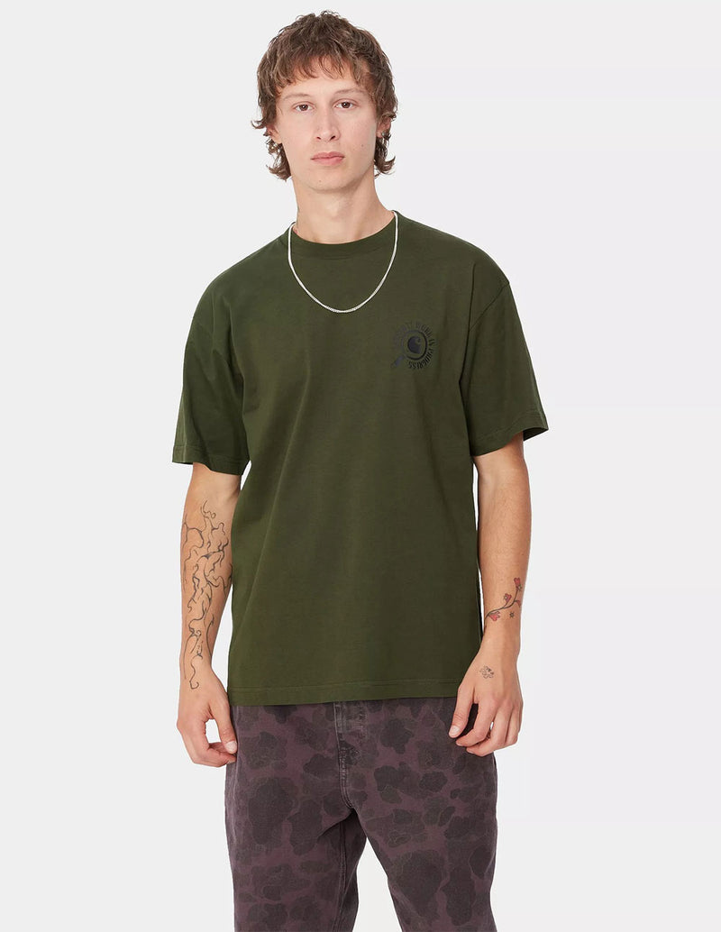 Camiseta Carhartt WIP Inspector Verde Hombre