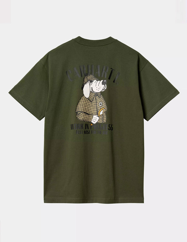 Camiseta Carhartt WIP Inspector Verde Hombre