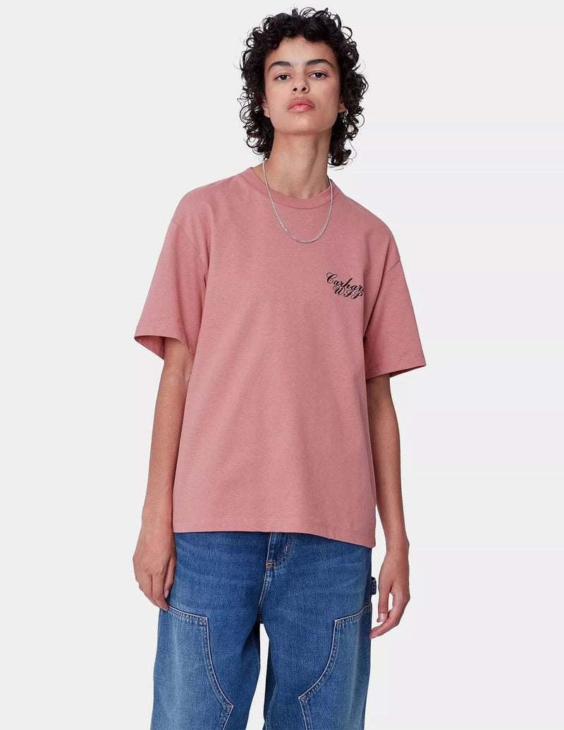 Camiseta Carhartt WIP Exchange Rosa Mujer