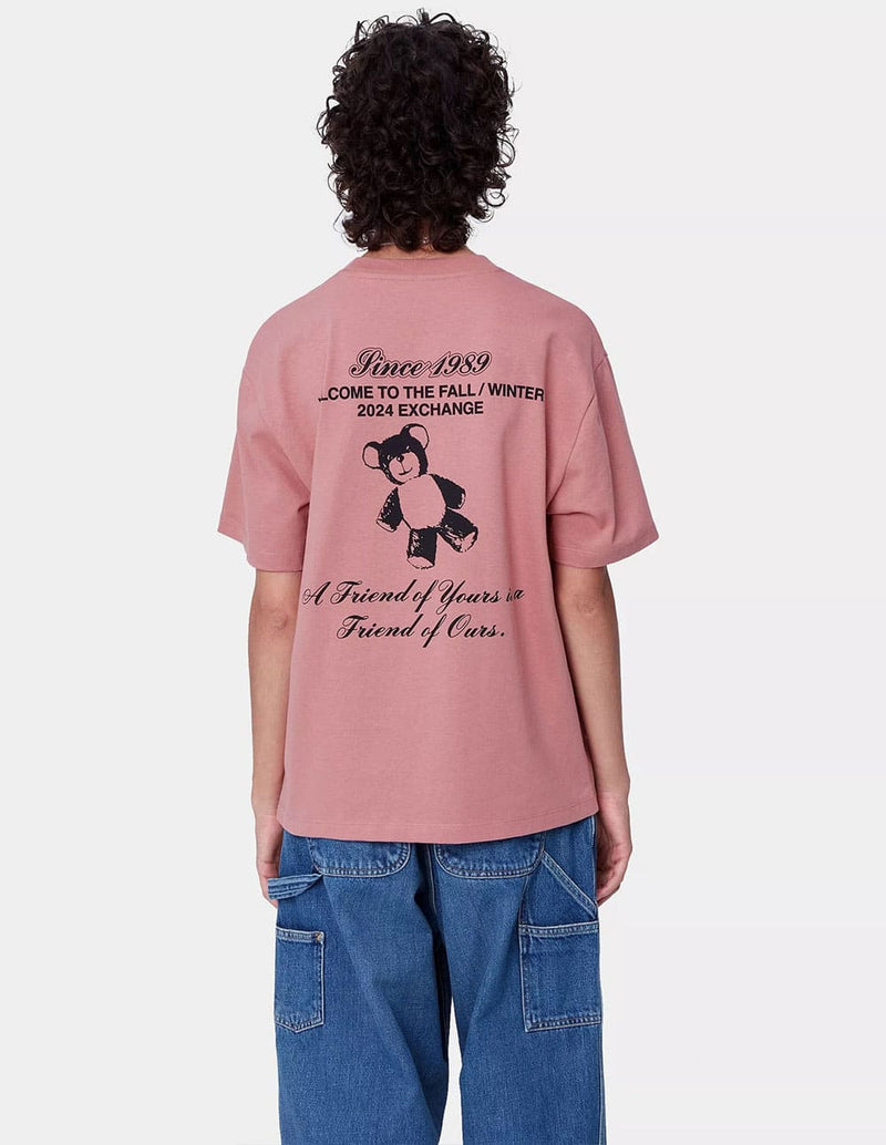 Camiseta Carhartt WIP Exchange Rosa Mujer