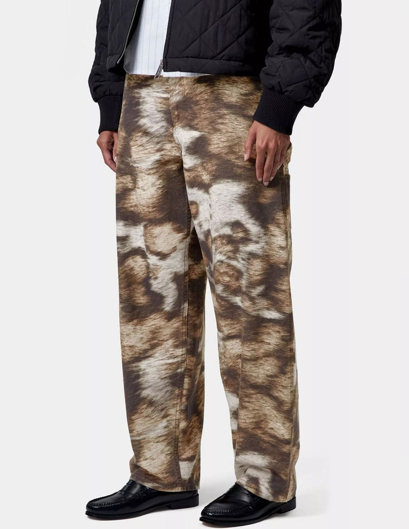 Pantalón Carhartt WIP Brandon Single Knee Marrón Mujer