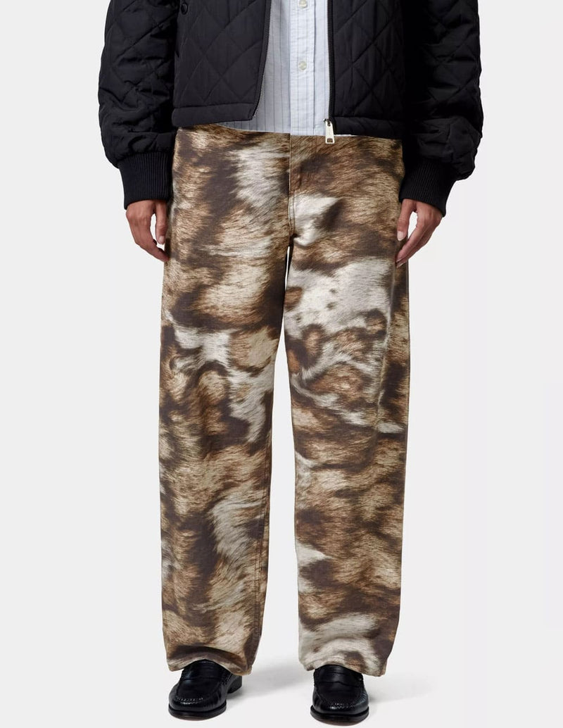 Pantalón Carhartt WIP Brandon Single Knee Marrón Mujer