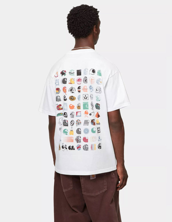 Camiseta Carhartt WIP C Logo Archive Blanca Hombre