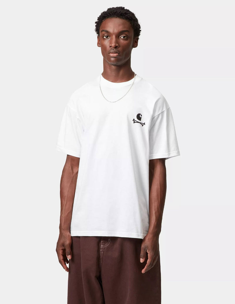 Camiseta Carhartt WIP C Logo Archive Blanca Hombre