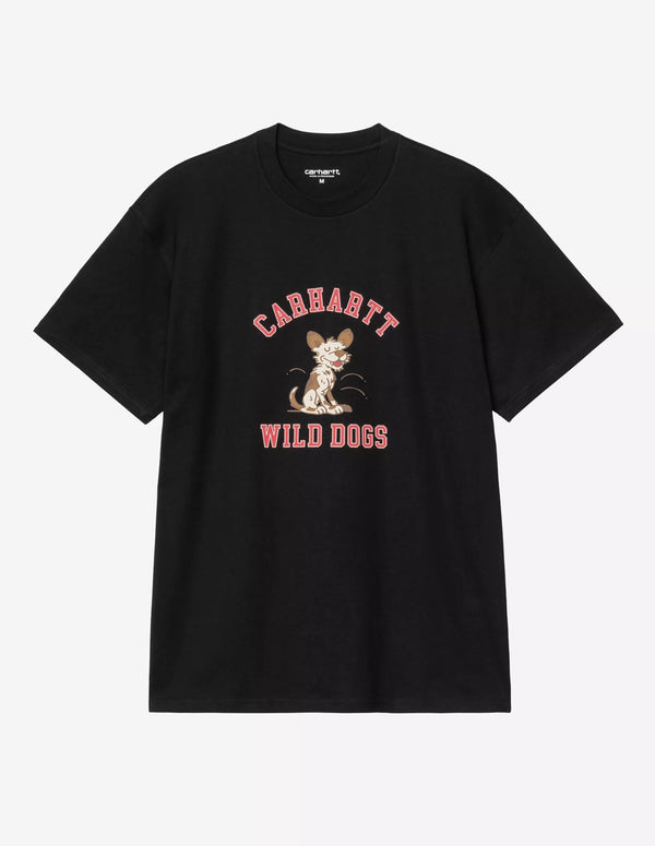 Camiseta Carhartt WIP Wild Dog Negra Hombre
