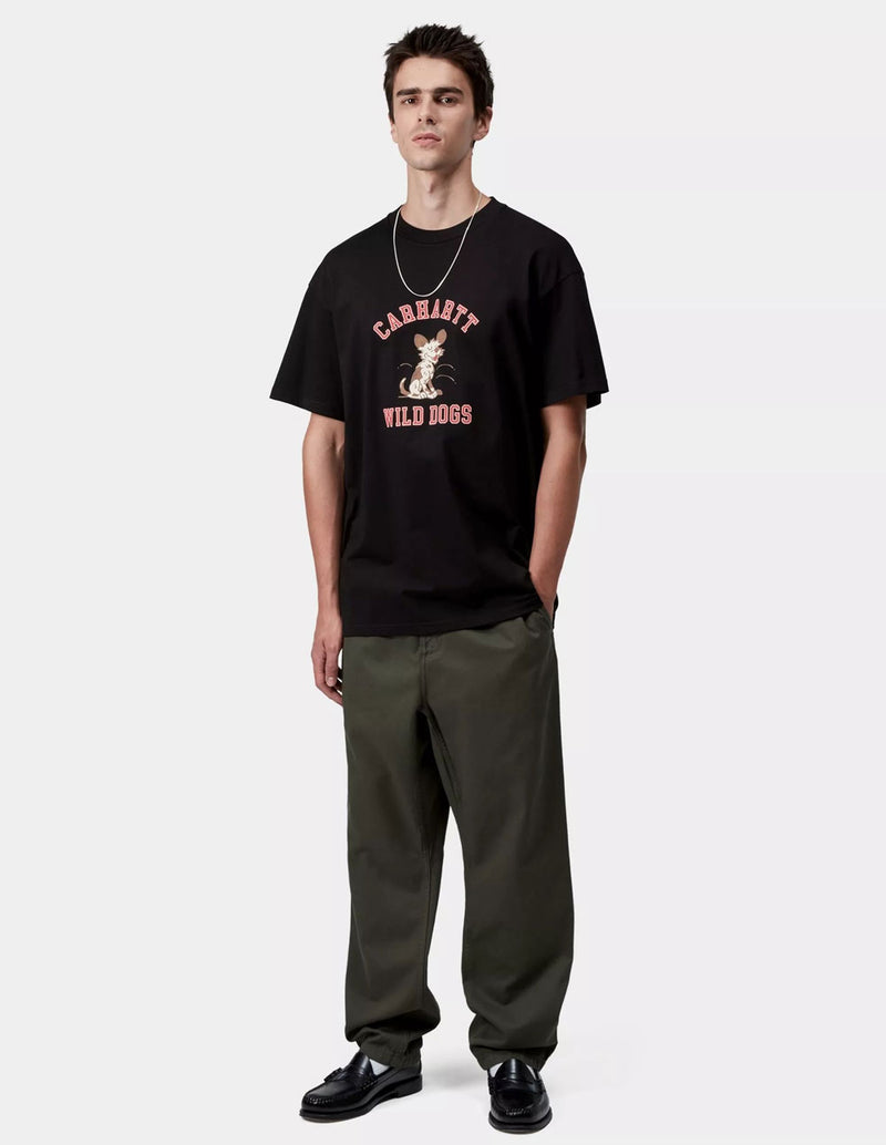 Camiseta Carhartt WIP Wild Dog Negra Hombre
