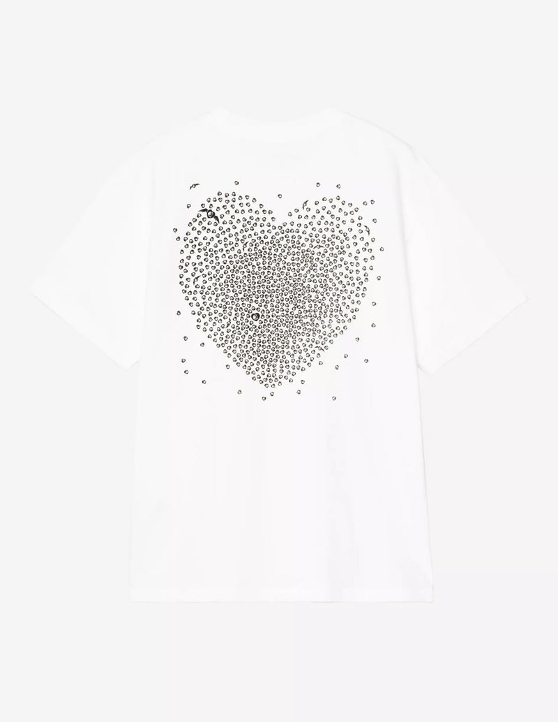 Camiseta Carhartt WIP Hearts Of Hartts Blanca Mujer