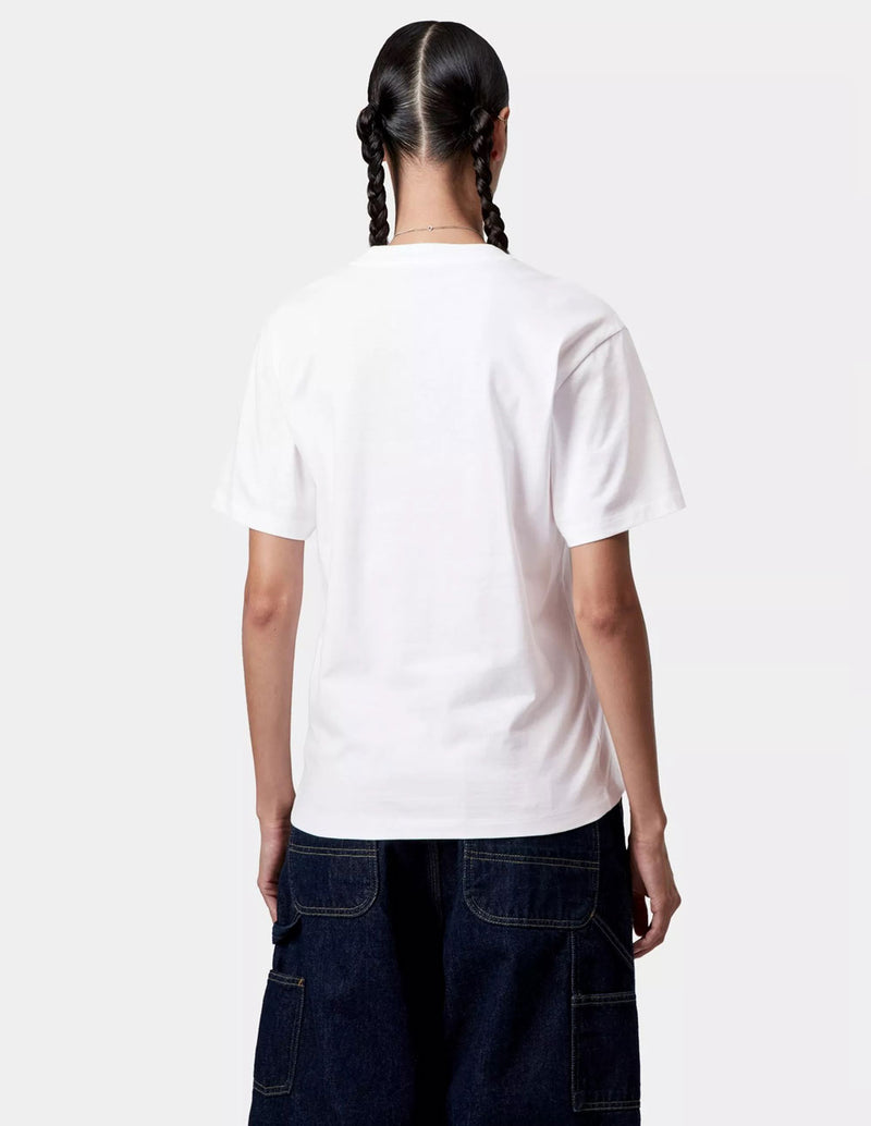 Camiseta Carhartt WIP Wild Dog Blanca Mujer