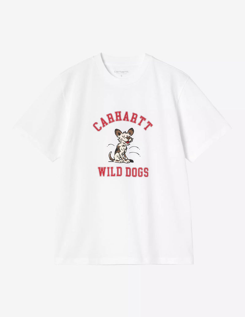 Camiseta Carhartt WIP Wild Dog Blanca Mujer