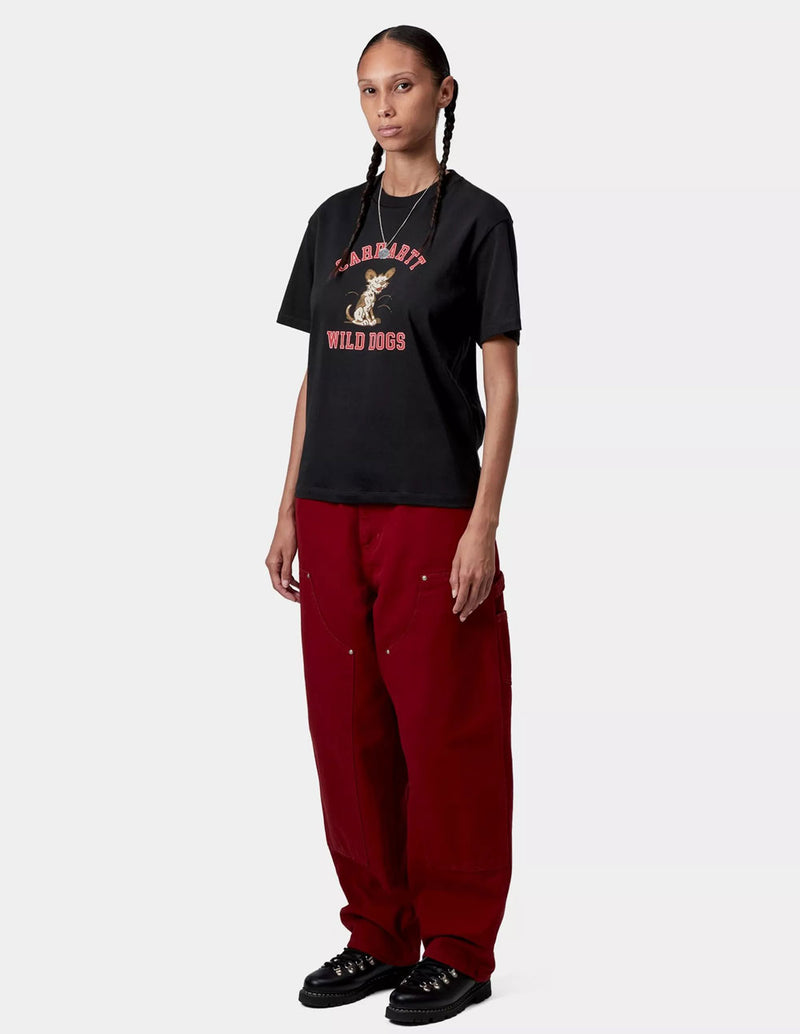 Camiseta Carhartt WIP Wild Dog Negra Mujer