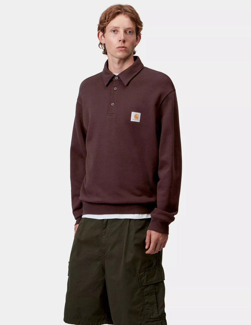 Polo Carhartt WIPP Palisander Marrón Hombre