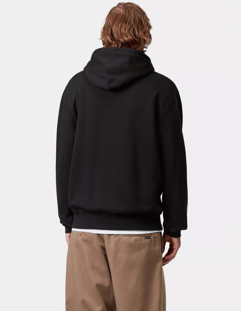 Sudadera con Capucha Carhartt WIP Wild Dog Negra Hombre