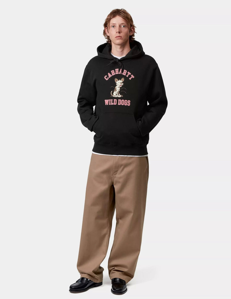 Sudadera con Capucha Carhartt WIP Wild Dog Negra Hombre
