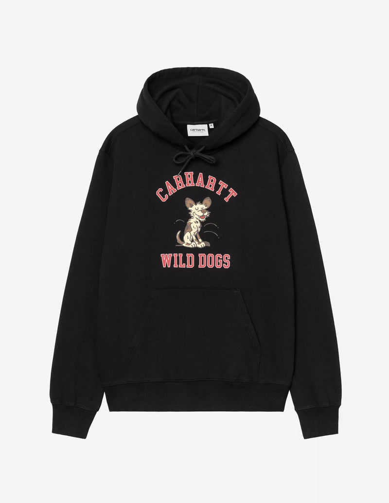 Sudadera con Capucha Carhartt WIP Wild Dog Negra Hombre
