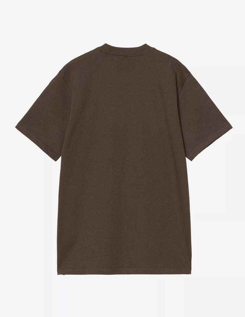 Camiseta Carhartt WIP Script Marrón Hombre
