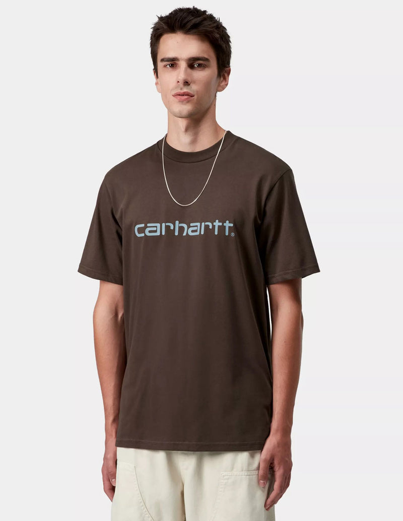 Camiseta Carhartt WIP Script Marrón Hombre