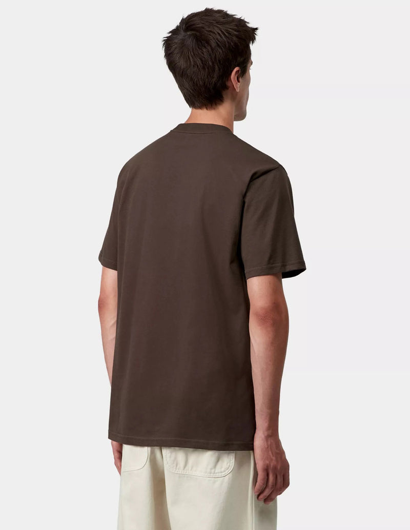 Camiseta Carhartt WIP Script Marrón Hombre