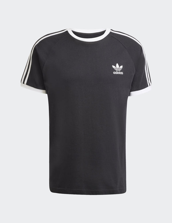 Camiseta adidas Classics 3 Bandas Negra Hombre