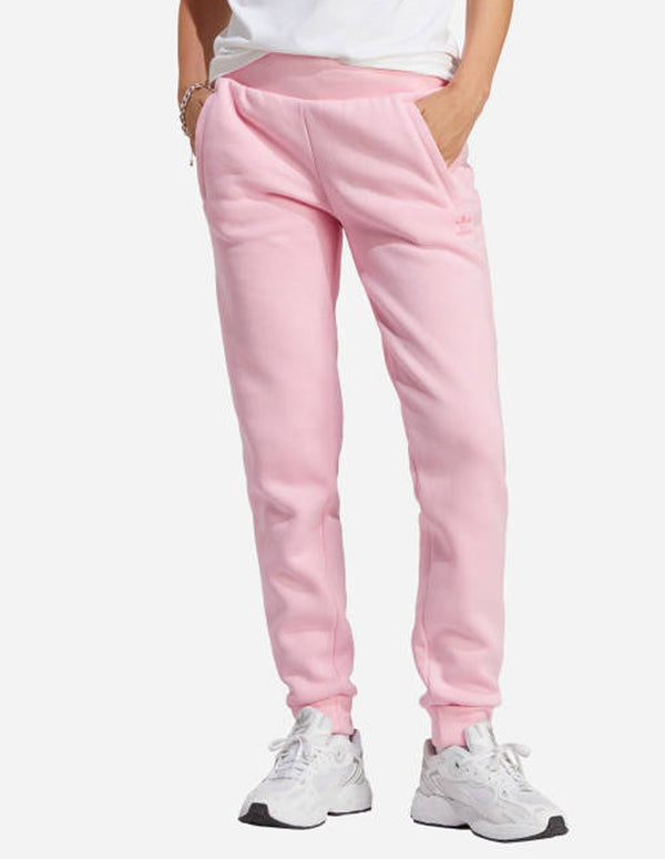 Pantalón adidas con Logo Bordado Rosa Mujer