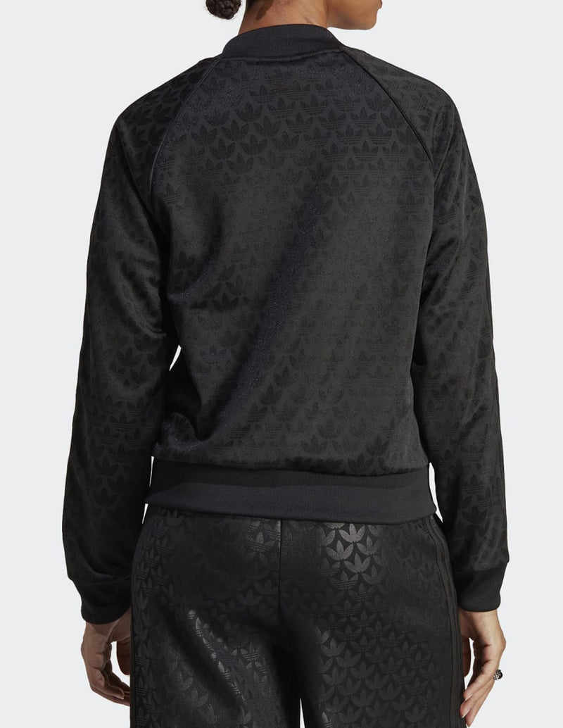 Shop Adidas SST Monogram Track Jacket IB8799 black