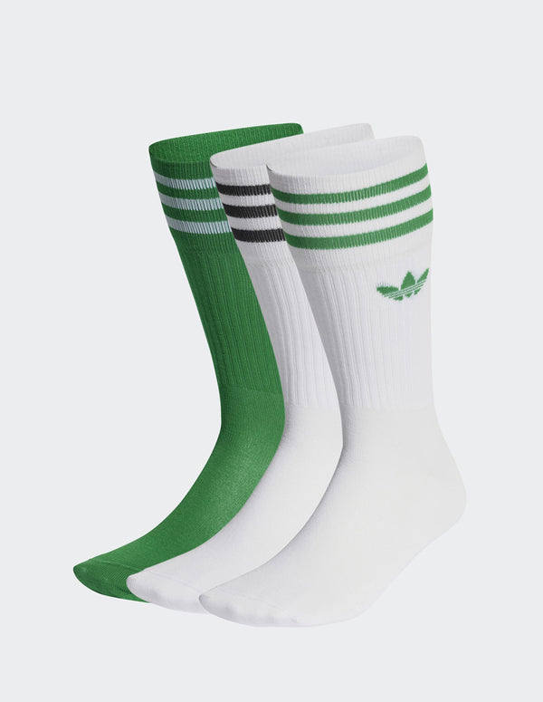 Calcetines adidas Classics Pack de 3 Blancos y Verdes Unisex