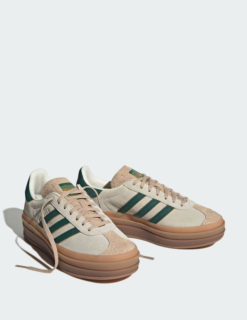 adidas Gazelle Beiges y Verdes Mujer