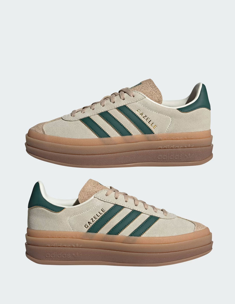 adidas Gazelle Beiges y Verdes Mujer