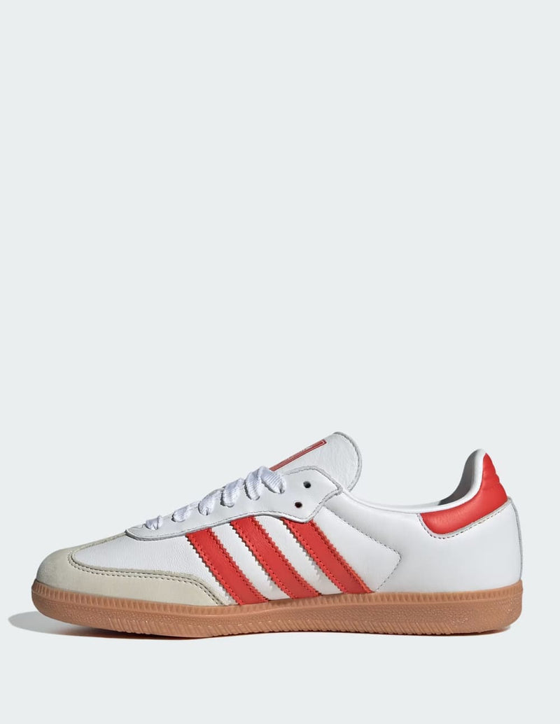 adidas Samba OG Blancas y Rojas Mujer IF6513