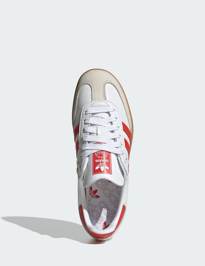 adidas Samba OG Blancas y Rojas Mujer IF6513