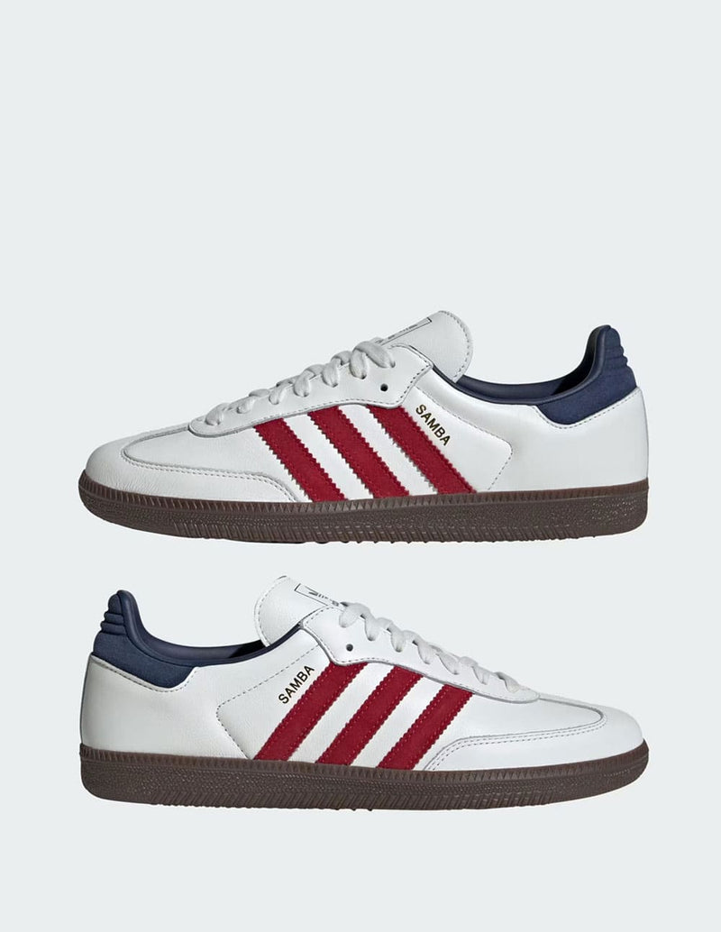 adidas Samba OG Blancas y Rojas Unisex