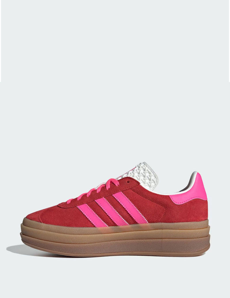 adidas Gazelle Bold Rojas y Rosas Mujer