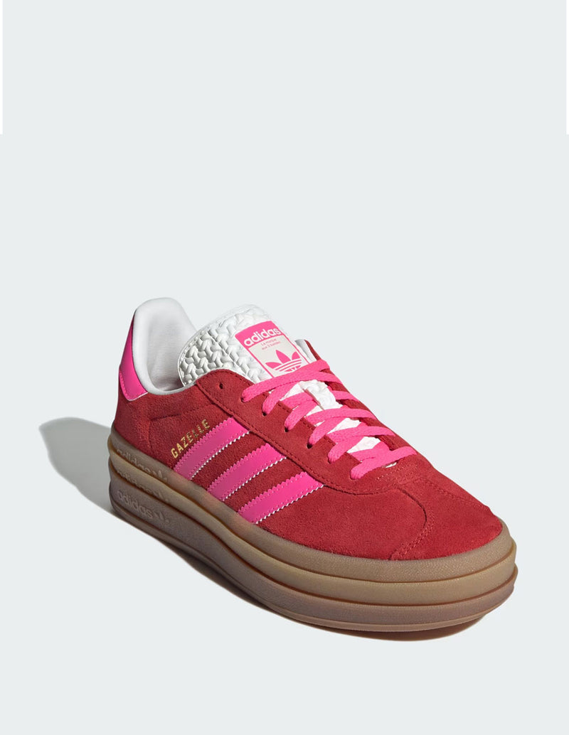 adidas Gazelle Bold Rojas y Rosas Mujer