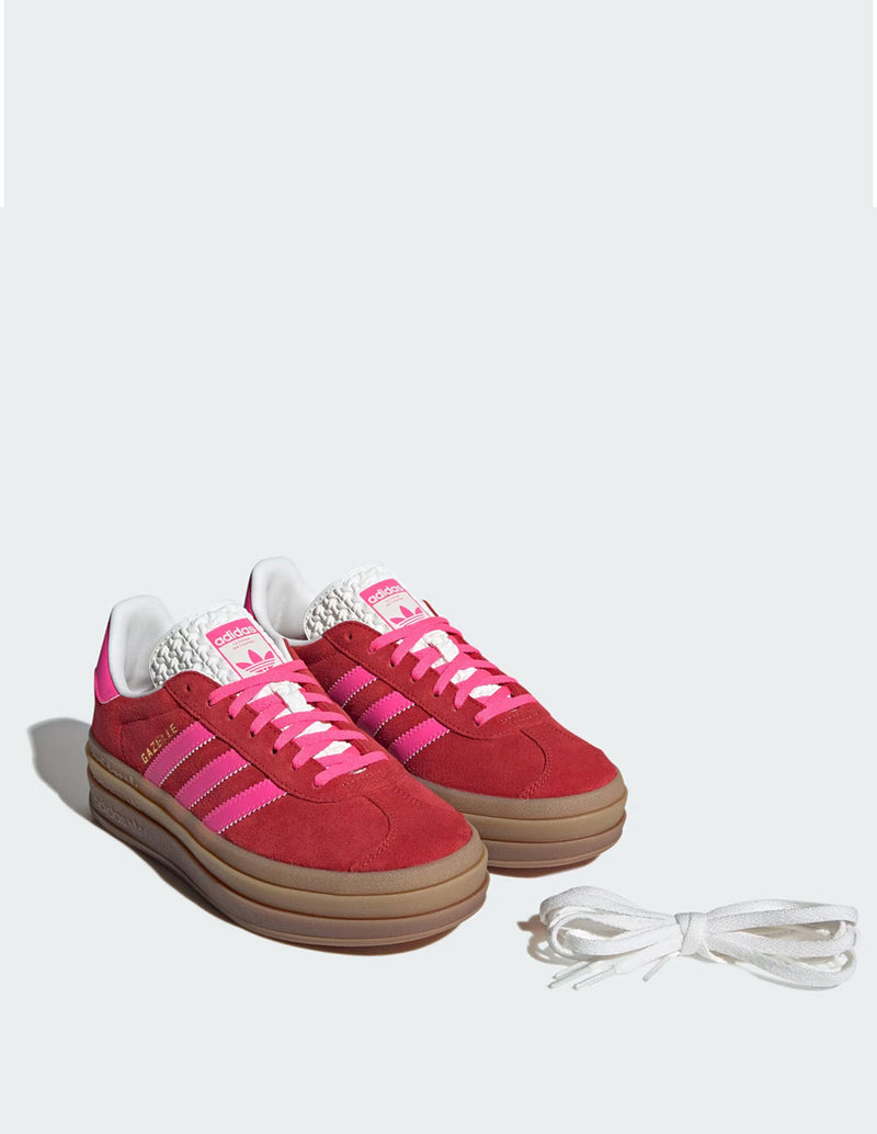 adidas Gazelle Bold Rojas y Rosas Mujer